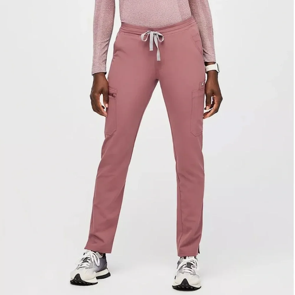 Mauve fig set FIGS Yola Scrub Pants 2 piece set catalina top XS/SM - Picture 12 of 15